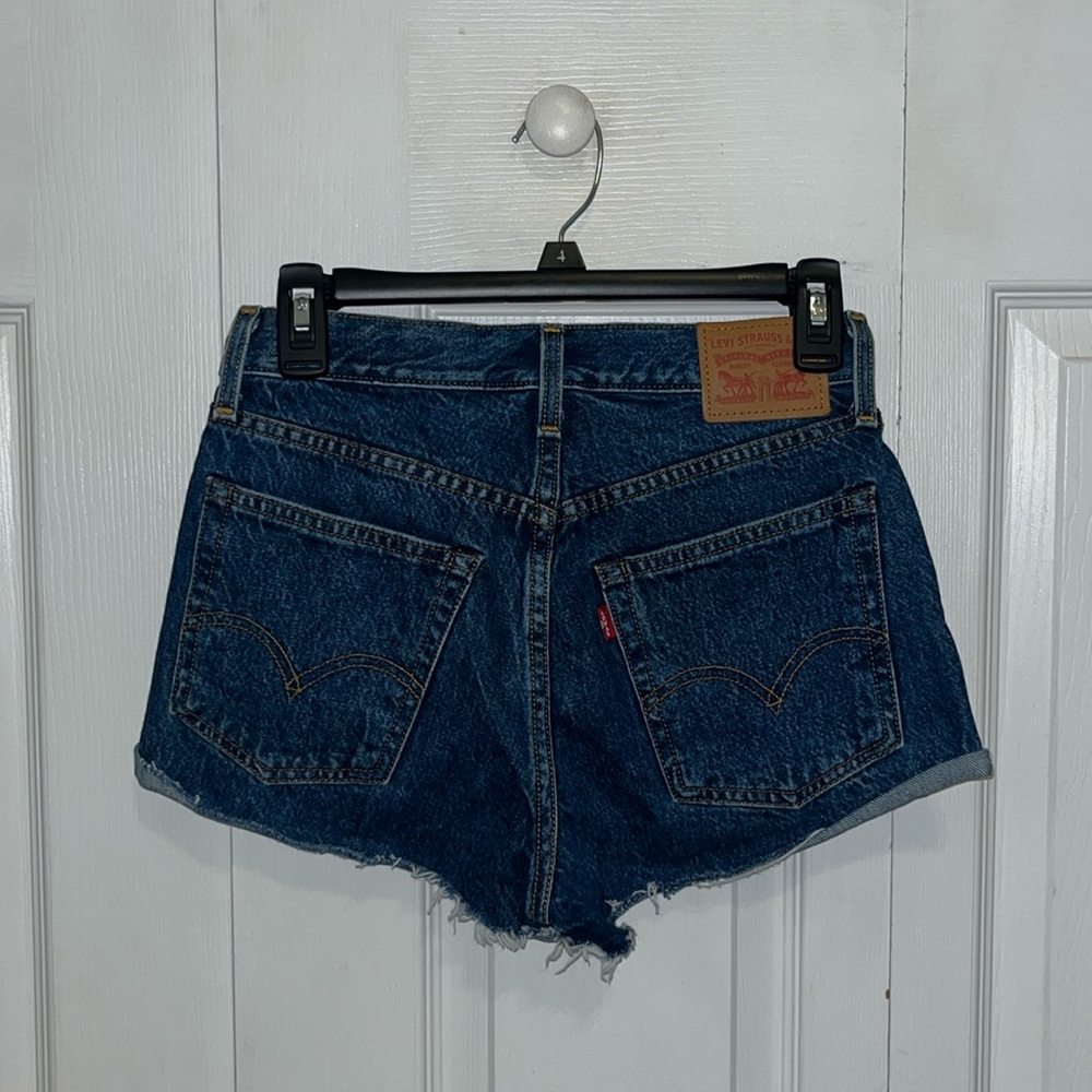 Levi's Dark Blue Denim Jean Shorts